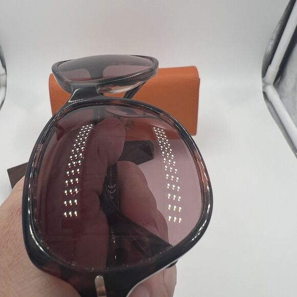 Tory Burch Sunglasses Tortoise Shell Frame Exaggerated Cat Eye Rose Brown Lens main image 7